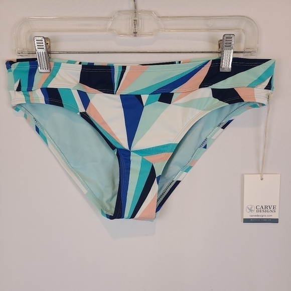 NEW Carve Designs Stinson Bikini Bottom Kaleidoscope - Women's Sz S NWT MRSP $48 - Picture 1 of 5